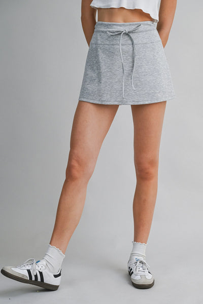 Scuba Mini Skort – Stretch Athletic Skirt with Built-In Shorts