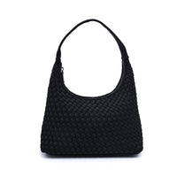 Modern Woven Neoprene Hobo Shoulder Bag