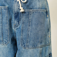 Balloon Fit Wide Leg Barrel Jeans