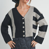 Color Block Cardigan