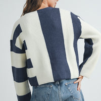 Color Block Cardigan