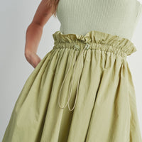 Contrast Tank Twofer Dress