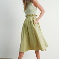 Contrast Tank Twofer Dress