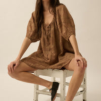 Eyelet Loose Fit Romper