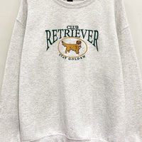 Embroidered Retriever Club Sweatshirt