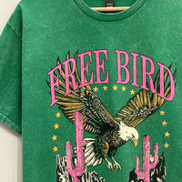 Free Bird Mineral Washed Oversized T Shirt