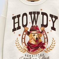 Howdy Retriever Oversized Sweatshirt