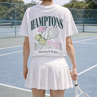 Hamptons Tennis Club Oversized Graphic T-Shirt
