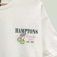 Hamptons Tennis Club Oversized Graphic T-Shirt