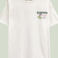 Hamptons Tennis Club Oversized Graphic T-Shirt