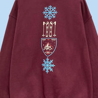 Banff Alberta Graphic Oversized Sweatshirt – Burgundy