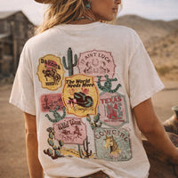 The World Needs More Cowgirls Oversized Graphic Tee