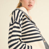 Sailor Collar Cute Sweater Cardigan