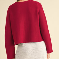 Tie Front Knit Cardigan