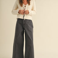 Tie Front Knit Cardigan