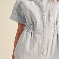 Cotton Denim Comfy Jumpsuit