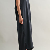 Draped Back Minimal Maxi Dress