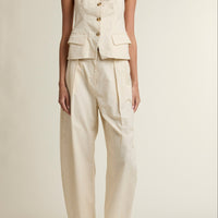 Coastal Muse Linen Blend Halter Top & Pants Set
