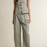 Coastal Muse Linen Blend Halter Top & Pants Set