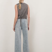 Color Block Denim Pants