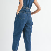 Denim Vest Jumpsuit