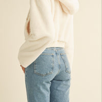 Faux Fur Hoodie Crop Jacket