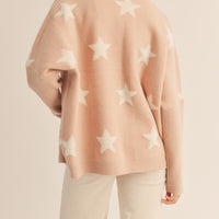 Star Open Knit Sweater Cardigan