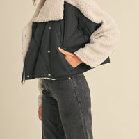 Fluffy Sherpa & Quilted Jacket