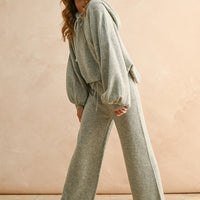 Balloon Sleeve Hoodie Sweater