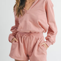 Cotton Hooded Romper