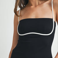 Contrast Binding Active Mini Dress