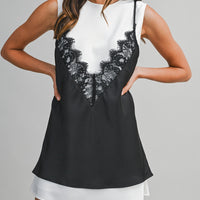 Lace Layered Slip Mini Dress