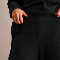 Cozy Oversized Knit Hoodie & Wide Leg Pants Matching Set