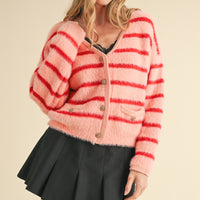 Soft Cozy Button Down Sweater Cardigan