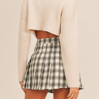 Basic Ribbed Crop Sweater