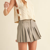 Cable Knit Open Side Vest