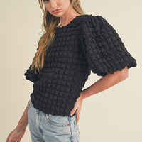 Bubble Sleeve Top