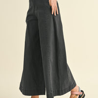 Stretched Wide Leg Premium Pants