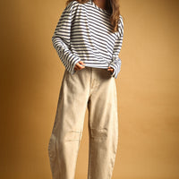 Barrel Cotton Pants