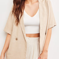 Blazer Style Collar Top