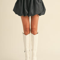 Metallic Balloon Mini Skirt