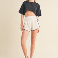 Pleated Sports Shorts