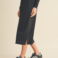 Sporty Basic Midi Skirt