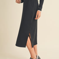 Sporty Basic Midi Skirt