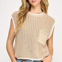 Soft Chunky Knit Sweater Vest