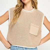 Soft Chunky Knit Sweater Vest