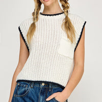 Soft Chunky Knit Sweater Vest