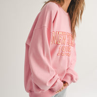 New York Pink Sweatshirt