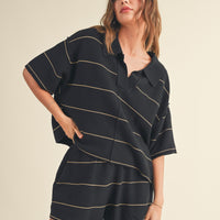 Comfy Knitted Collar Top