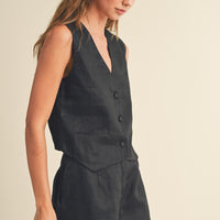 Linen Summer Vest